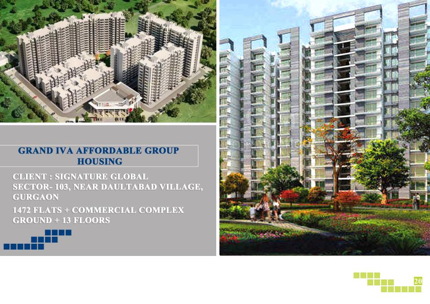 Architectural representation of Grand IVA affordable group housing, Sector 103, Gurugram