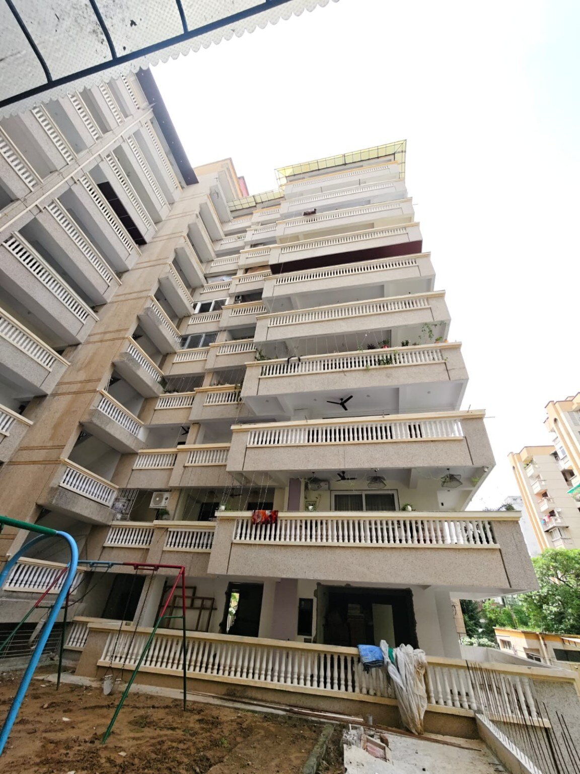 Completed residential tower elevation at Mahavir CGHS