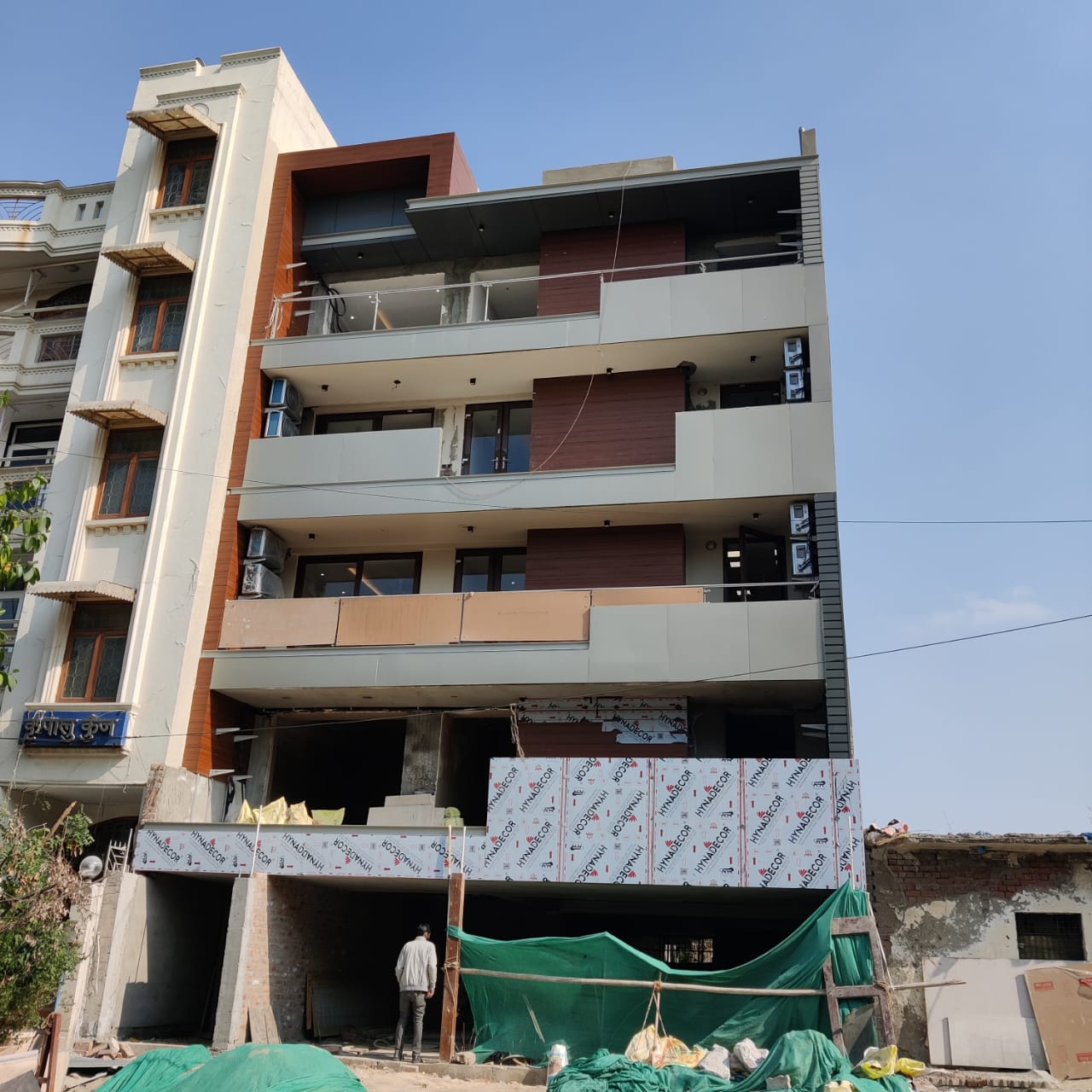Actual project photograph of Plot No. 51 Sector 13 Dwarka where Trishul Realcon completed RCC structural work