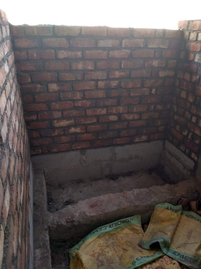 Actual masonry and RCC construction detail at Plot No. 440 Sector 45 Gurugram