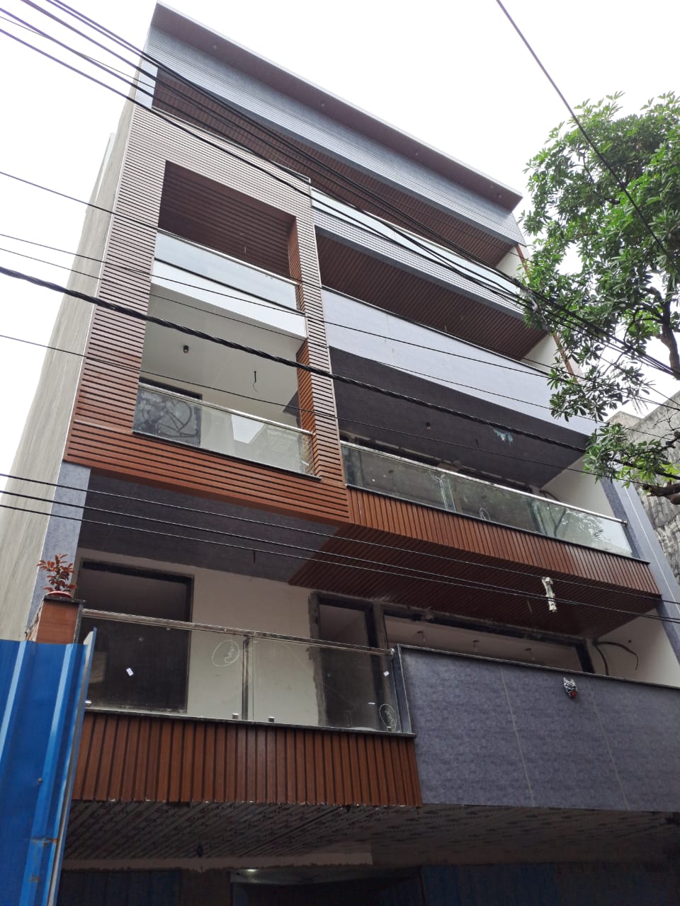 Completed Stilt plus 4 residential building executed by Trishul Realcon at 2/29 Yudhishthir Gali Vishwas Nagar East Delhi